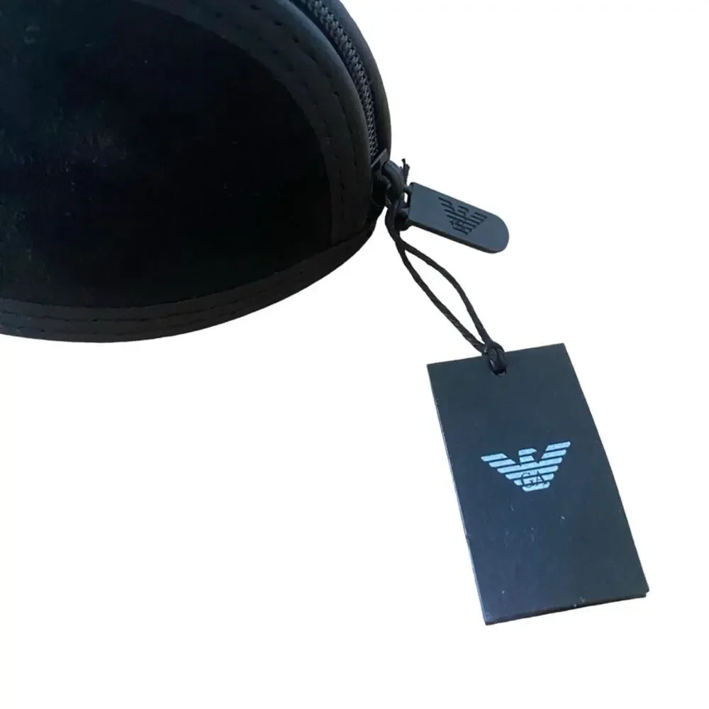 NWT Emporium Armani Black Soft Sunglasses Case Unisex Luxury